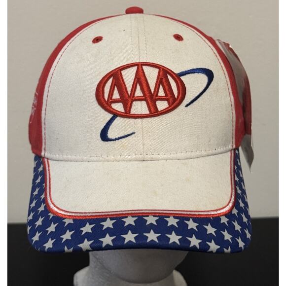 NASCAR Mark Martin #6 AAA Roush Racing Adjustable Hat NWT Vintage W/ Ford Patch - Picture 1 of 7